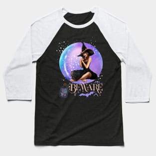 Magic Witch Tarot cards Beware potion witchy Witchcraft astrology Halloween Baseball T-Shirt